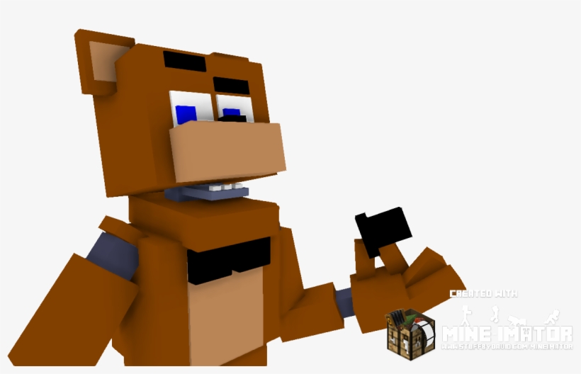 Freddy Fazbear Made In Mine-imator - Mine Imator, transparent png #6181535