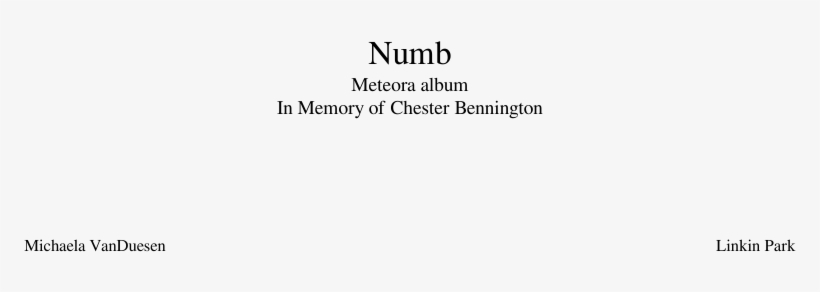 Numb Sheet Music For Flute, Clarinet, Piccolo, Bassoon, transparent png #6181891