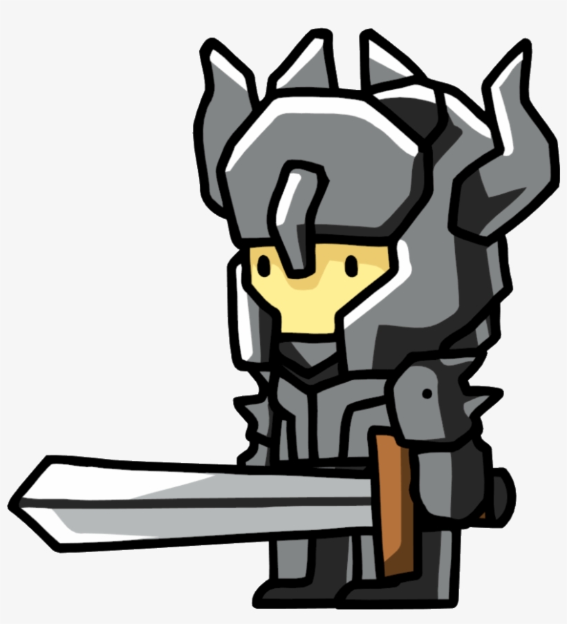 Dark Knight Su - Scribblenauts Knight, transparent png #6182376