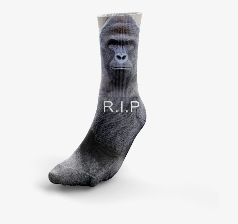 Rip $12 - 00 - Harambe The Gorilla Mask By Rapmasks - 12" X 9" Waterproof, transparent png #6182441