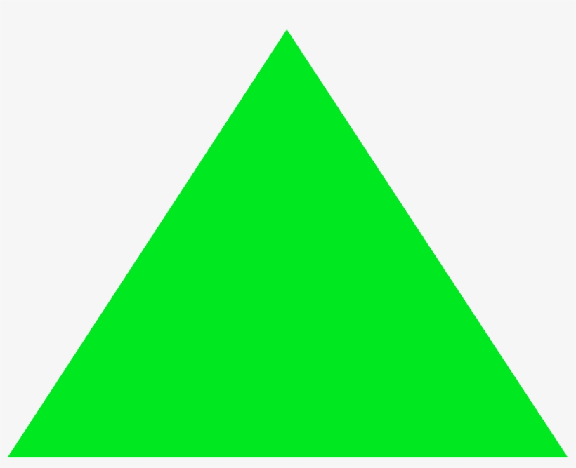 Green Triangle - Triangle Split In 3, transparent png #6183918