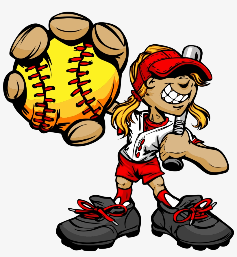 rocfk and fire softball clipart