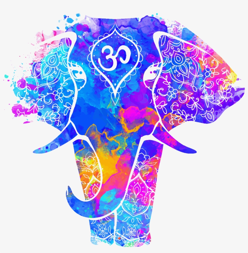 Sticker Boheme Elephant Ambiance Sticker Col Inc Sand - Beautiful Card, transparent png #6185026