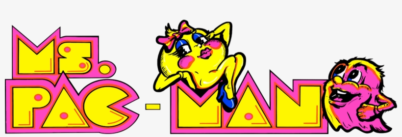 Pac Man - Ms Pac Man Logo, transparent png #6185027