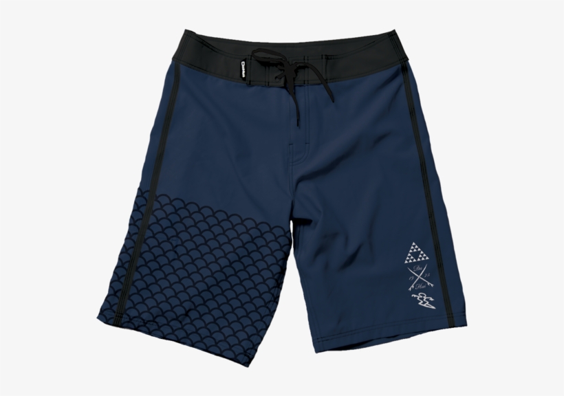 Performance 4-way Stretch Boardshort, Fish Scale Print - Board Short, transparent png #6185744