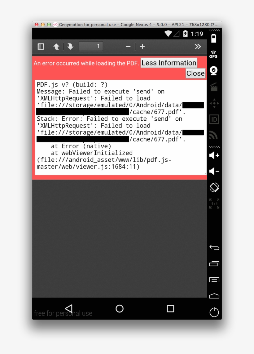 Resulting In The Following Screen - Pdf Js Android Webview, transparent png #6186271