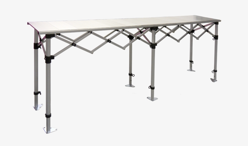 Aluminium Folding Concertina Tables - Gazebo Table, transparent png #6187284