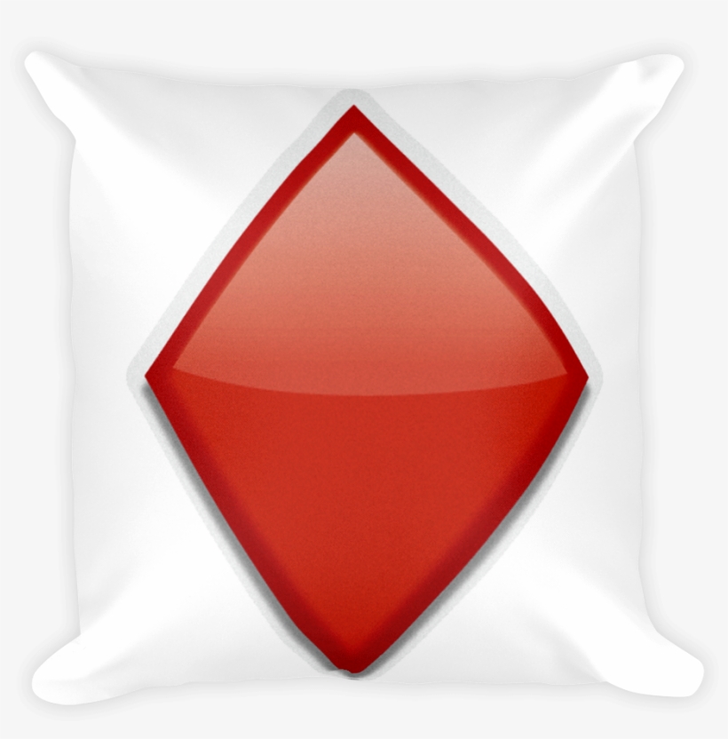 Emoji Pillow - Diamond Suit, transparent png #6188107