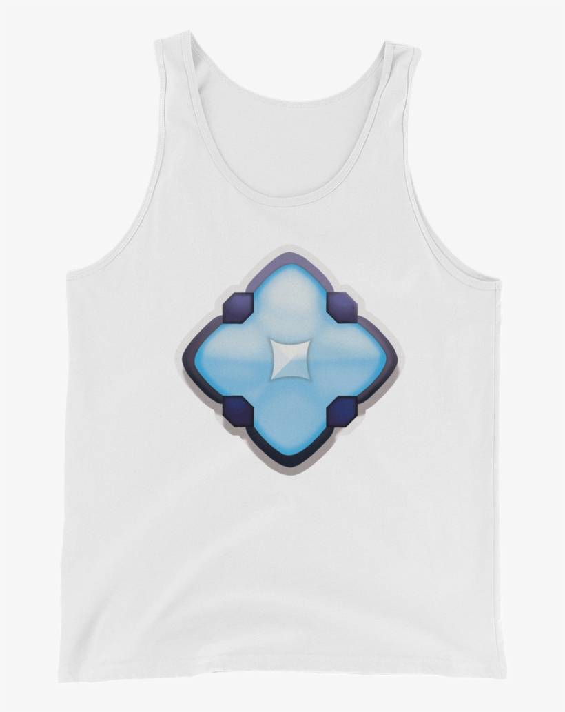 Mens Emoji Tank Top Diamond Shape With Dot Inside Just - Crescent, transparent png #6188764