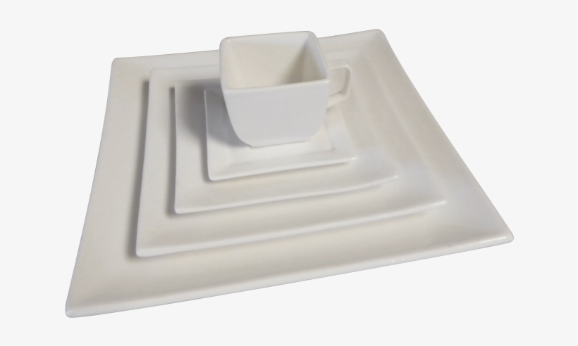 White Square Coupe - Ceramic, transparent png #6190055