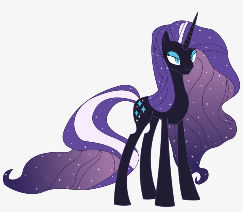 Edited Version Of That Nightmare Moon Vector I Did - Nightmare Rarity And Nightmare Moon, transparent png #6190997