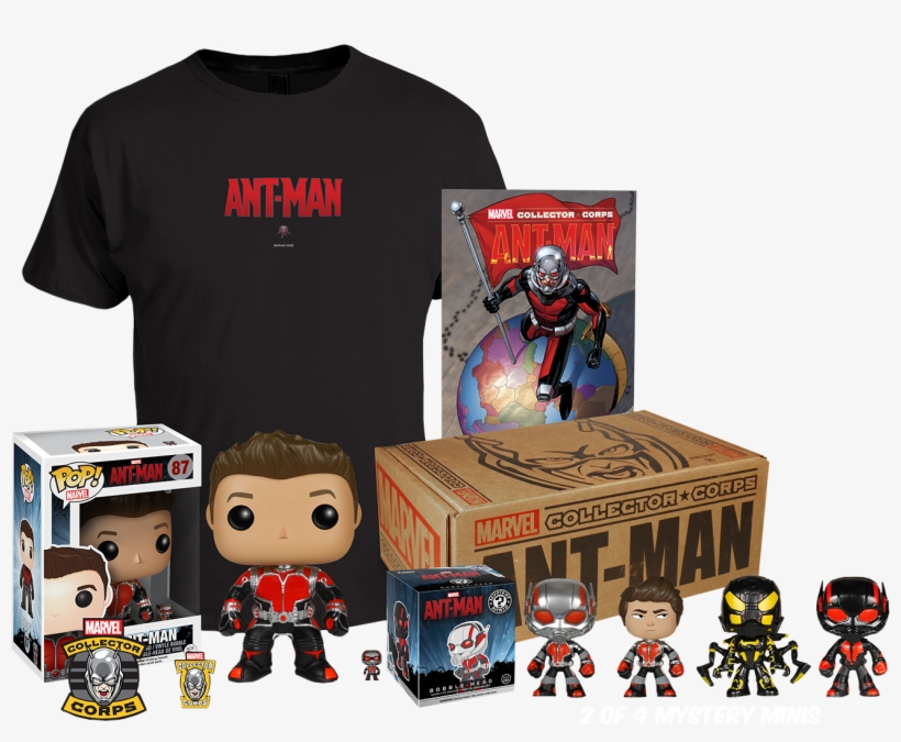 Marvel Collector Corps Ant Man Subscription Box Powered - Funko Pop Ant Man, transparent png #6191740