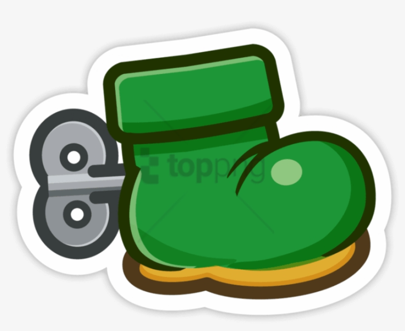 Goomba's Shoe - Paper Mario Sticker Star Jump, transparent png #6192901