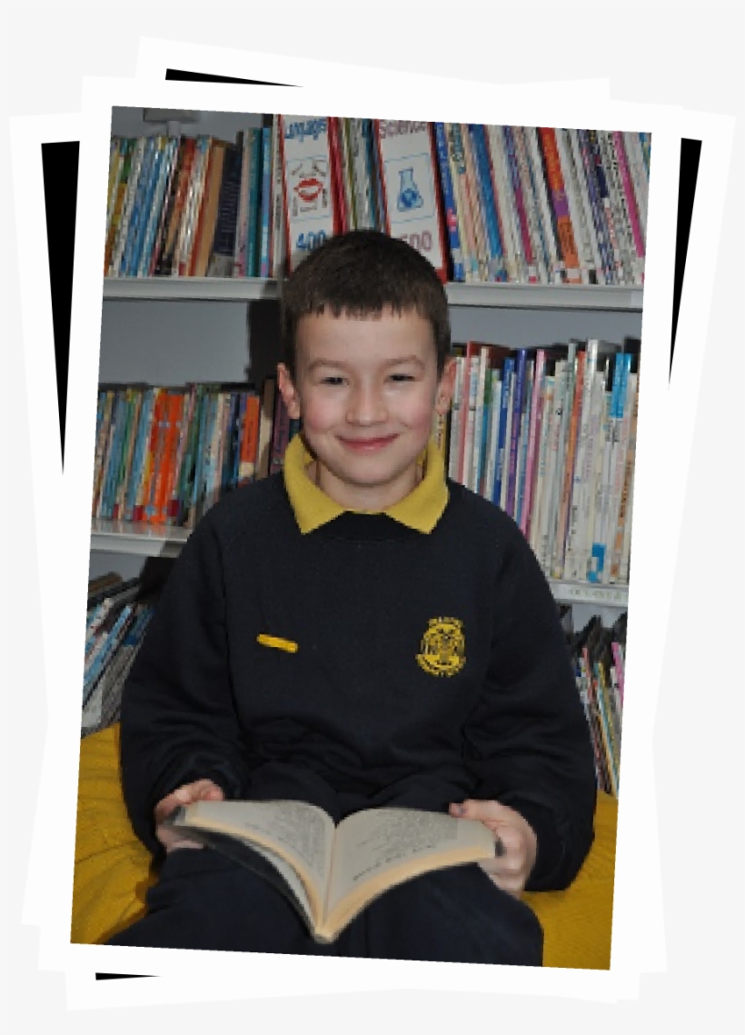 A Delapre Child Sitting Smiling With A Book - Sitting, transparent png #6193165