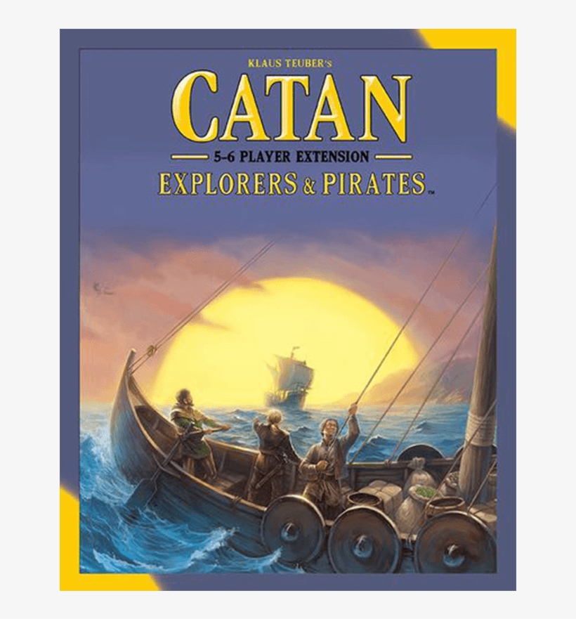 Catan - Catan - Explorers & Pirates 5-6 Player Board Game, transparent png #6193548