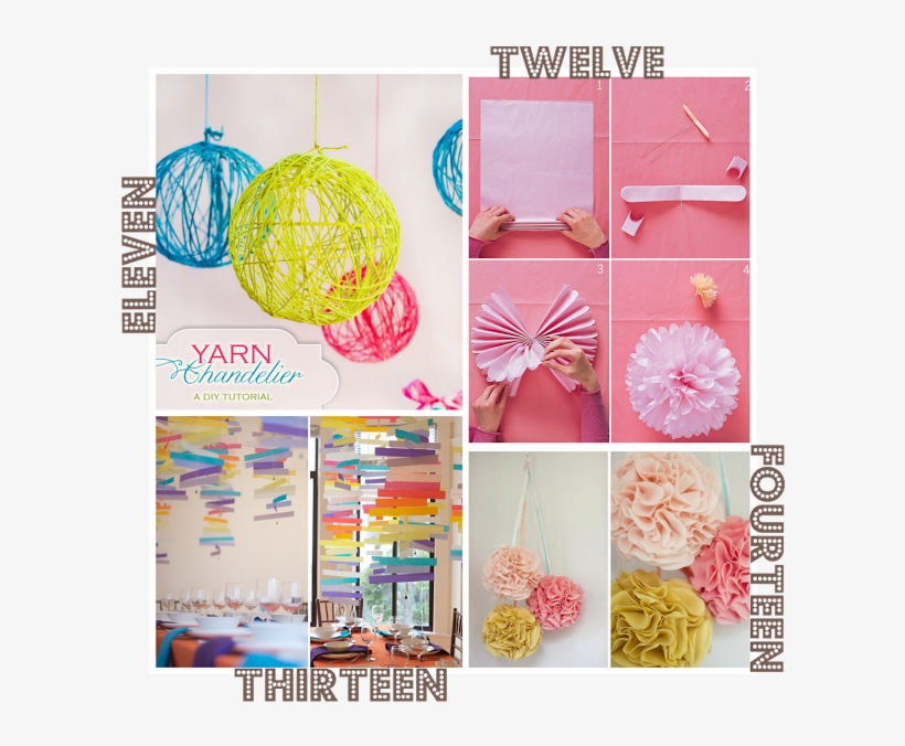 The Love Of Cupcake Bakery And Blog In Seattle, Wa - Happy Birthday Banner Pompom Decorations - Perfect, transparent png #6194109