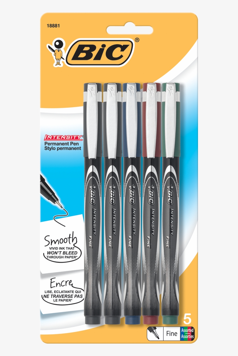 A Product Image - Bic Intensity Permanent Pen, transparent png #6194492