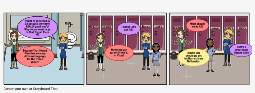 Icee, Or Frozen Yogurt Part - Storyboard, transparent png #6195355