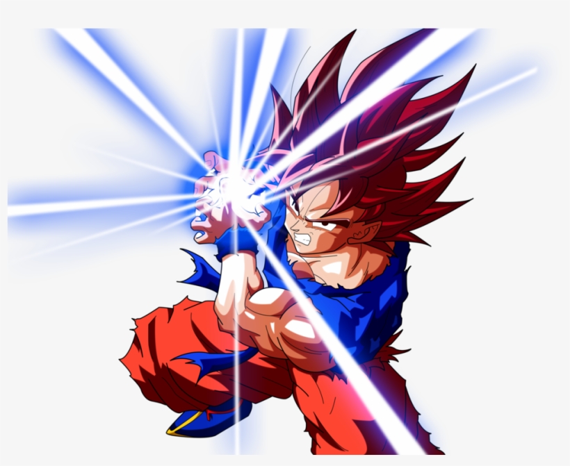 Cinderella Glass Slipper - Goku Super Saiyan Red Kamehameha, transparent png #6195578