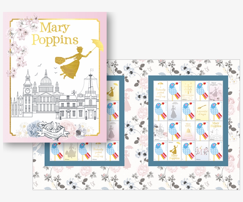Mary Poppins Stamp Pack - Mary Poppins, transparent png #6196872