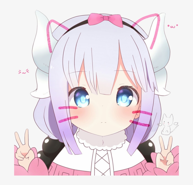 Kannakamui Cute Loli Dragon Purple Anime Misskobayashid - Kunna Anime, transparent png #6197837
