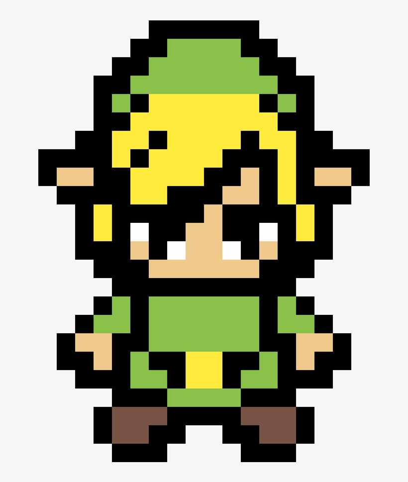 Link From Legend Of Zelda By Pinkkitty604 - Zelda Minish Cap Pixel Art, transparent png #6199194