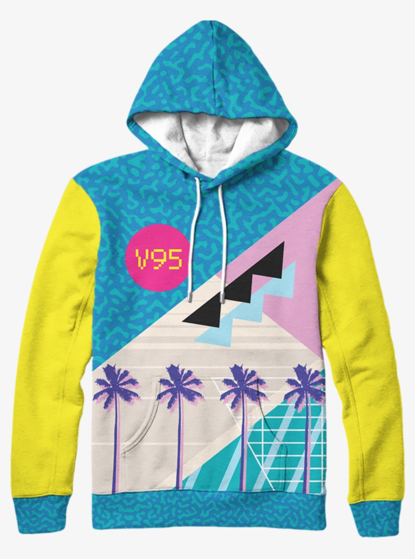 Simple Pleasures Hoodie Vapor95 Vaporwave Fashion, - Sweatshirt, transparent png #6199645