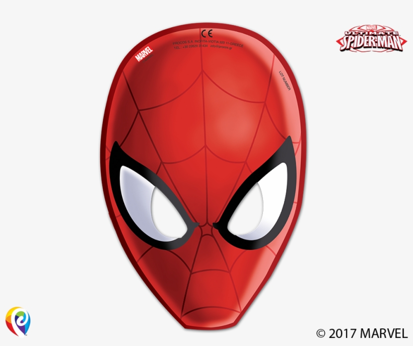 Spider Man Homecoming 6 Party Masks - Ultimate Spiderman Mask, transparent png #620185