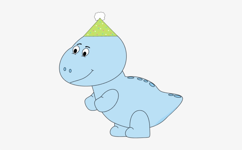Blue Dinosaur Party Hat - Clip Art, transparent png #620215