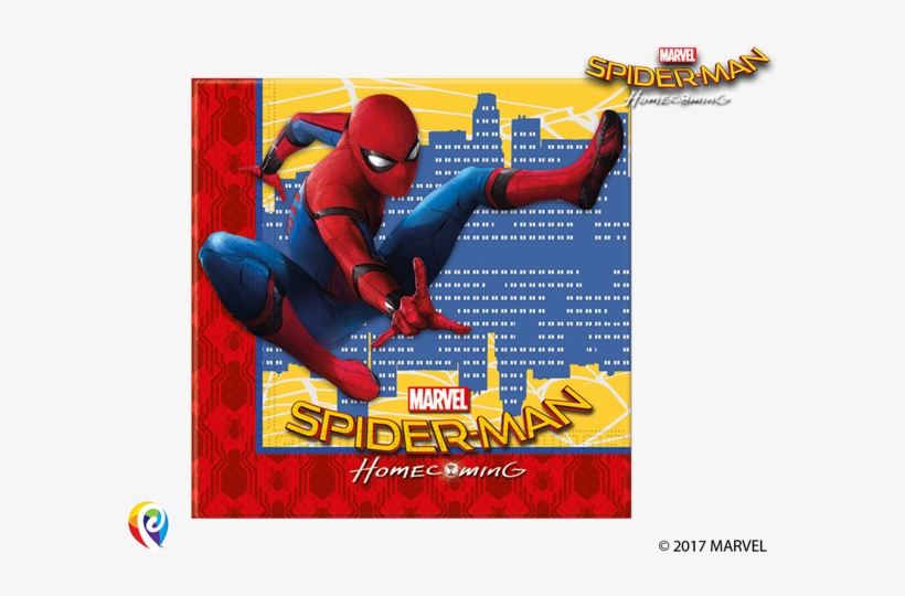 Marvel Spider-man Homecoming - Spiderman 20 Paper Napkins, transparent png #620346