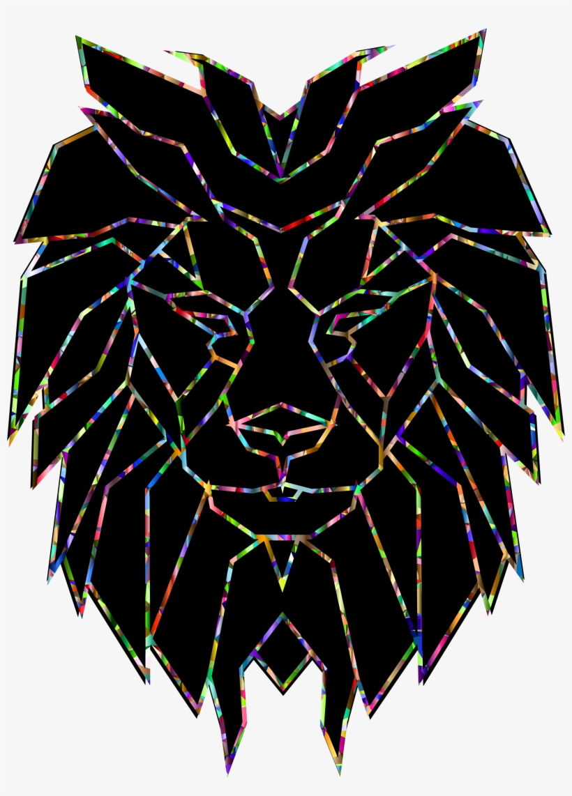 This Free Icons Png Design Of Chromatic Polygonal Lion, transparent png #620415