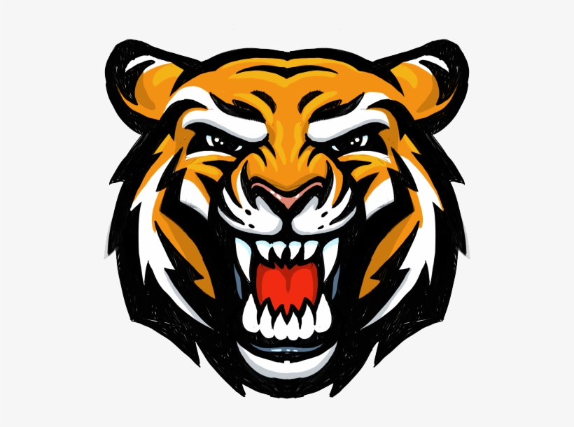 Tiger Face Png Image - Tiger Mascot Logo Png, transparent png #620742