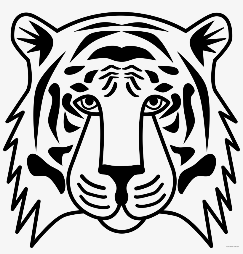 Png Royalty Free Stock Head Black And White Encode - Transparent Background Tiger Clipart Black And White, transparent png #620746