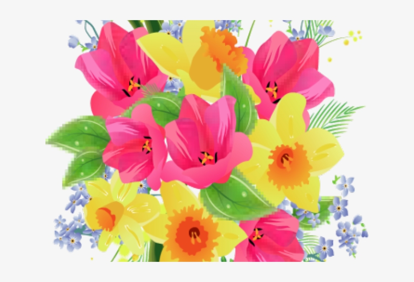 Bouquet Clipart Flower Bokeh - Basant Panchmi Par Kaveeta, transparent png #620849