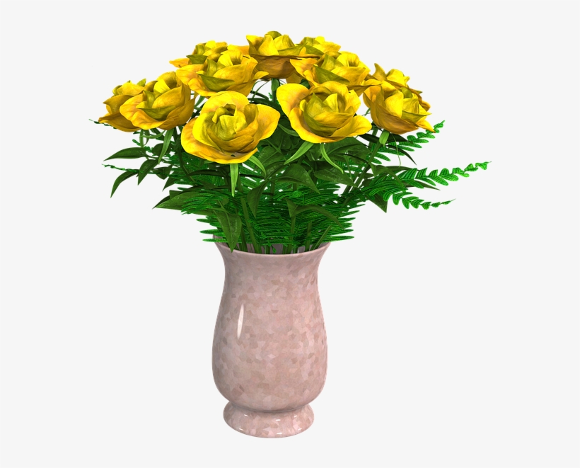 Flowers, Bouquet, Flower Vase, Arrangement, Vase - Flower Vase Png, transparent png #620873