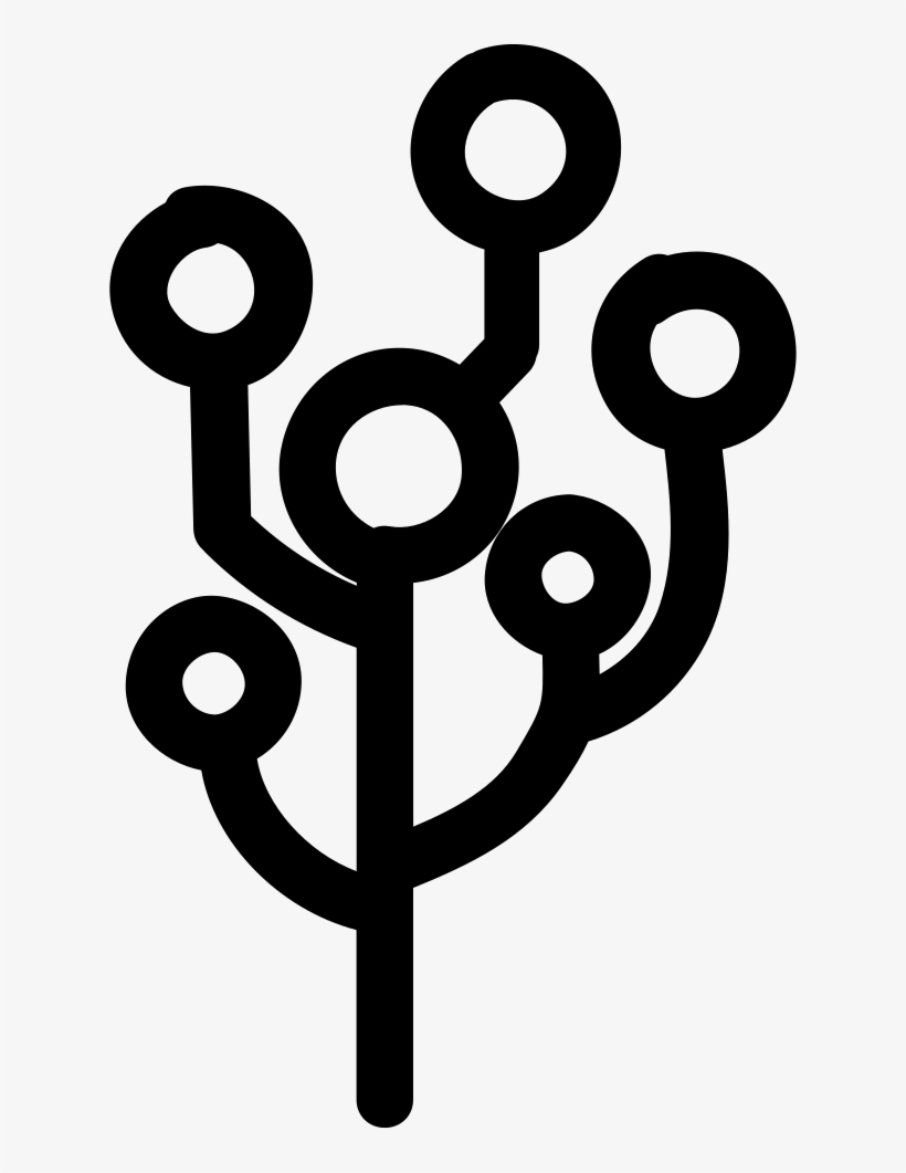 Tree With Balls On The Top Of The Branches Comments - Portable Network Graphics, transparent png #621268