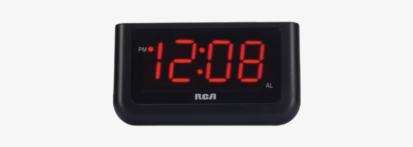Rca Rcd30 High Quality Alarm Clock With 1.4-inch Red, transparent png #621450