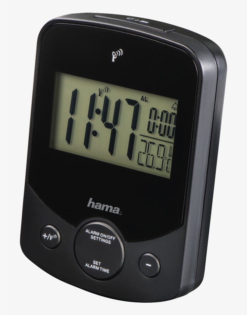 "duo" Radio Alarm Clock, Black - Hama Duo Radio Alarm Clock, transparent png #621476