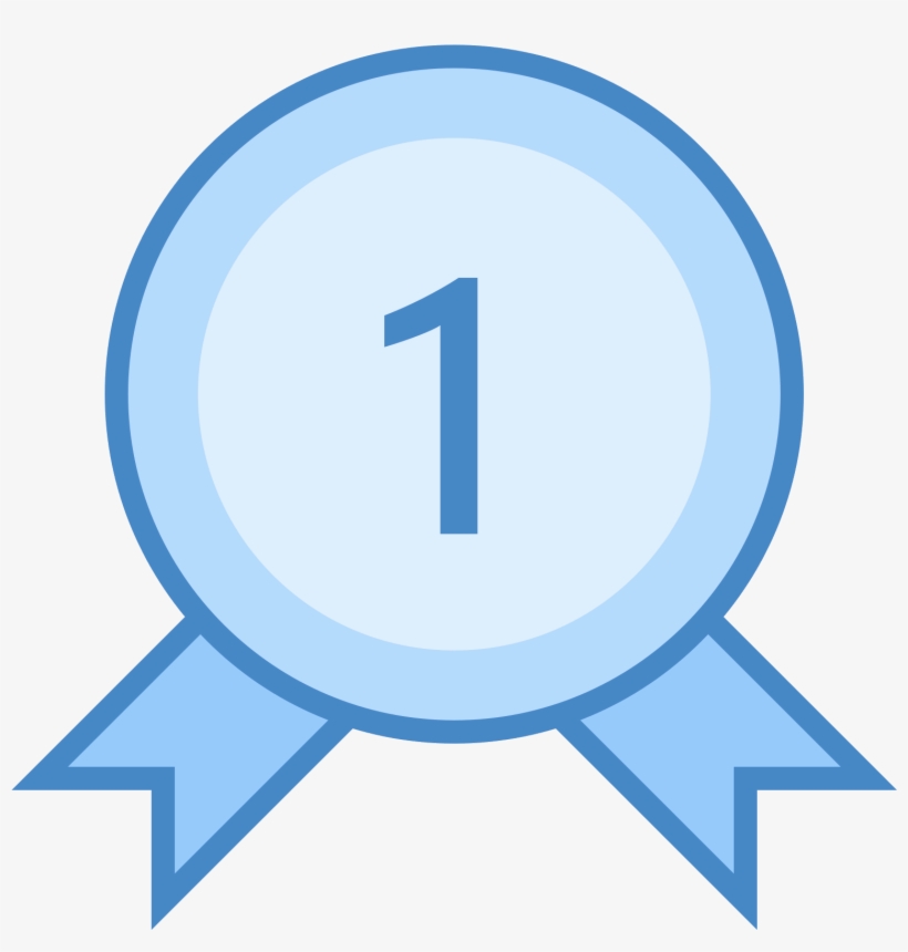 This Is A Picture Of An Award Ribbon For Being Number - Icon Best, transparent png #621596