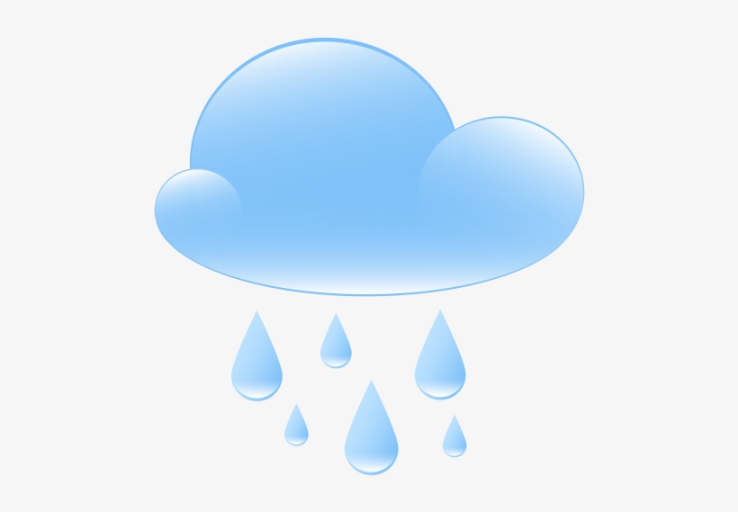 Rainy Weather Icon Png Clip Art - Cloud With Rain Icon Png, transparent png #622000