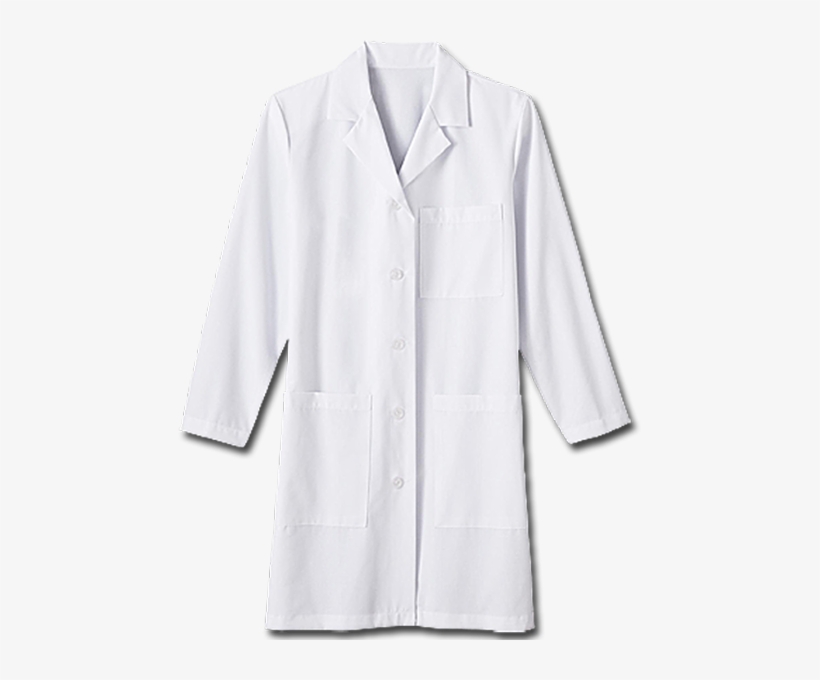 double breasted lab coat