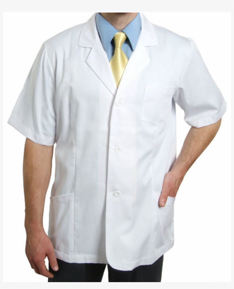 Medical Lab Coat Men's White - White Coat, transparent png #622386