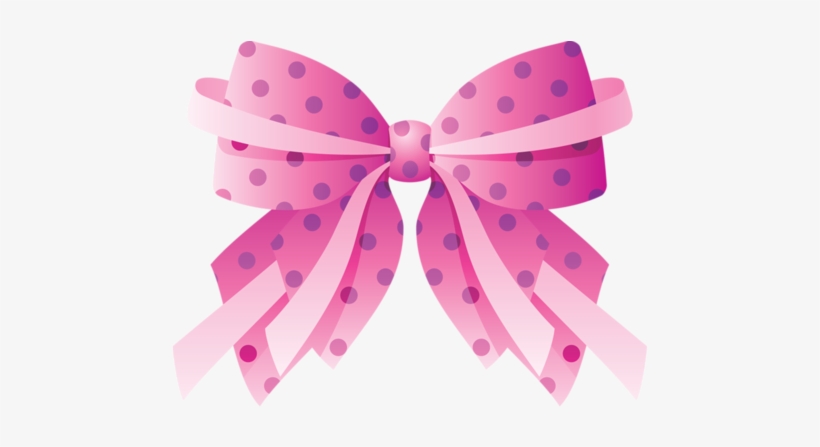 Polka Dot Pink Gift Bow Free Clip Arts Online Fotor - Pink Hair Bows Clipart, transparent png #622409