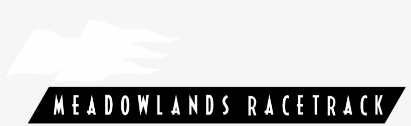 Meadowlands Racetrack Logo Black And White - Meadowlands Racetrack, transparent png #622428