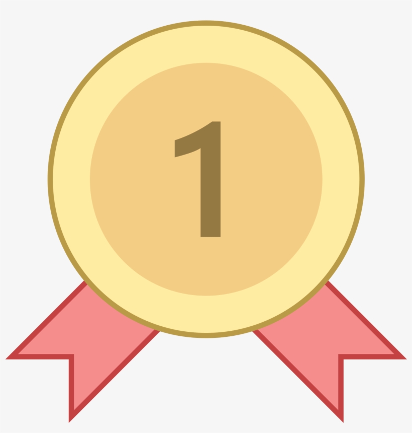 This Is A Picture Of An Award Ribbon For Being Number - Icon, transparent png #622536
