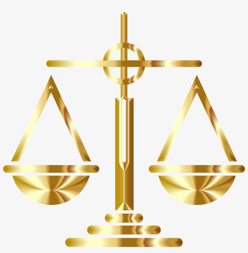 This Free Icons Png Design Of Gold Scales Of Justice, transparent png #622778