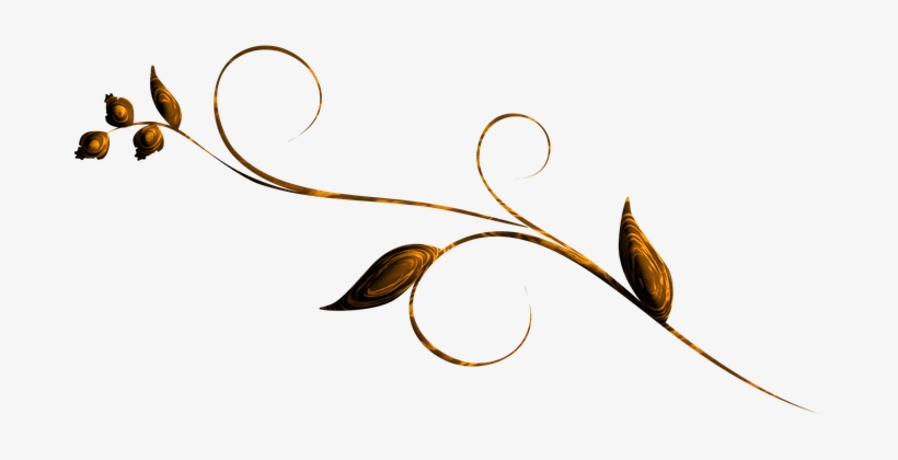 Swirl Decorative Leaves Decor Fancy Orname - Line Curves, transparent png #623023