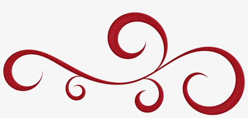Red Flourish Clipart - Red Flourish Png, transparent png #623058