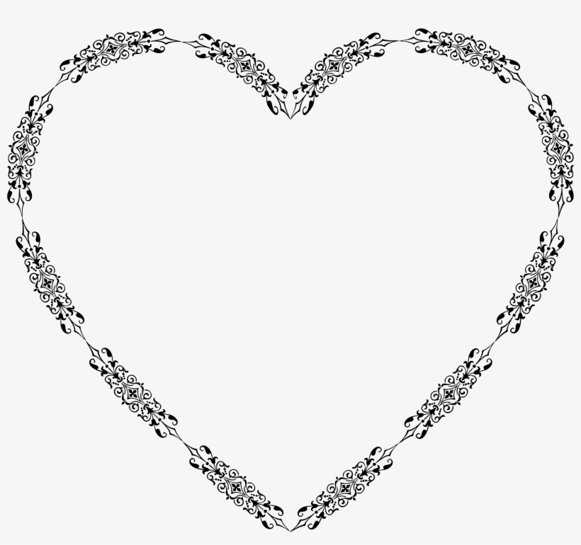 Ornamental Divider Heart Clip Art Free Download - หัวใจ วิน เท จ, transparent png #623133