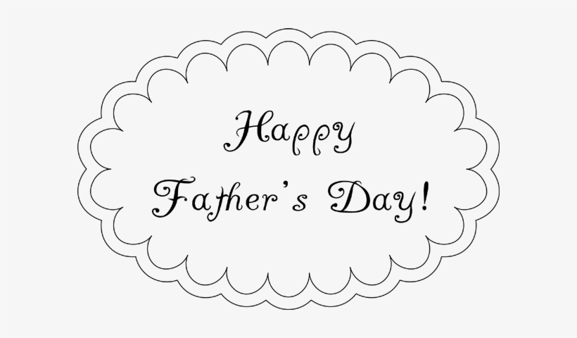 Fathers Day Printable Cloud Card - Father's Day Clip Art Images Black And White, transparent png #623375